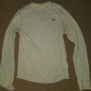 Hollister thermal sweatshirt SIZE LARGE GRAY